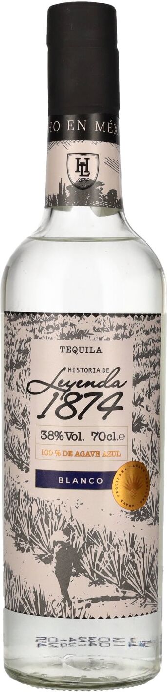 Historia de Leyenda 1874 Blanco 100% de Agave Azul 38% Vol. 0,7l