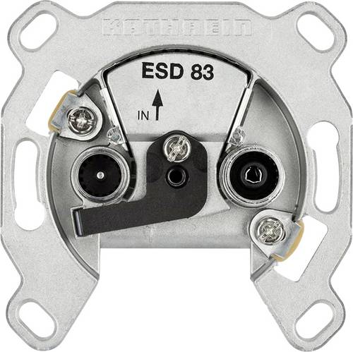 Kathrein ESD 83 Antennendose BK, DAB+, SAT, TV, UKW Schraubbefestigung, Unterputz Einzelanschlussdose