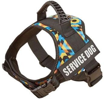 Uplift Treasures Adjustable Nylon Dog Harness With Custom ID Tag 17 l