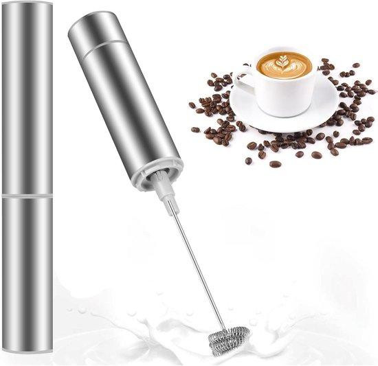 MOSUO Elektrische Melkopschuimer Mini Garde Mixer Zilver