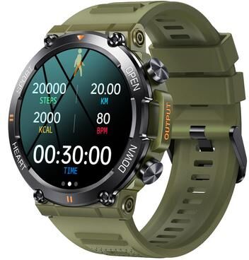 Clever Finds Pro Smart Watch With BT Calling Heart Rate Monitor And Long Battery Life green
