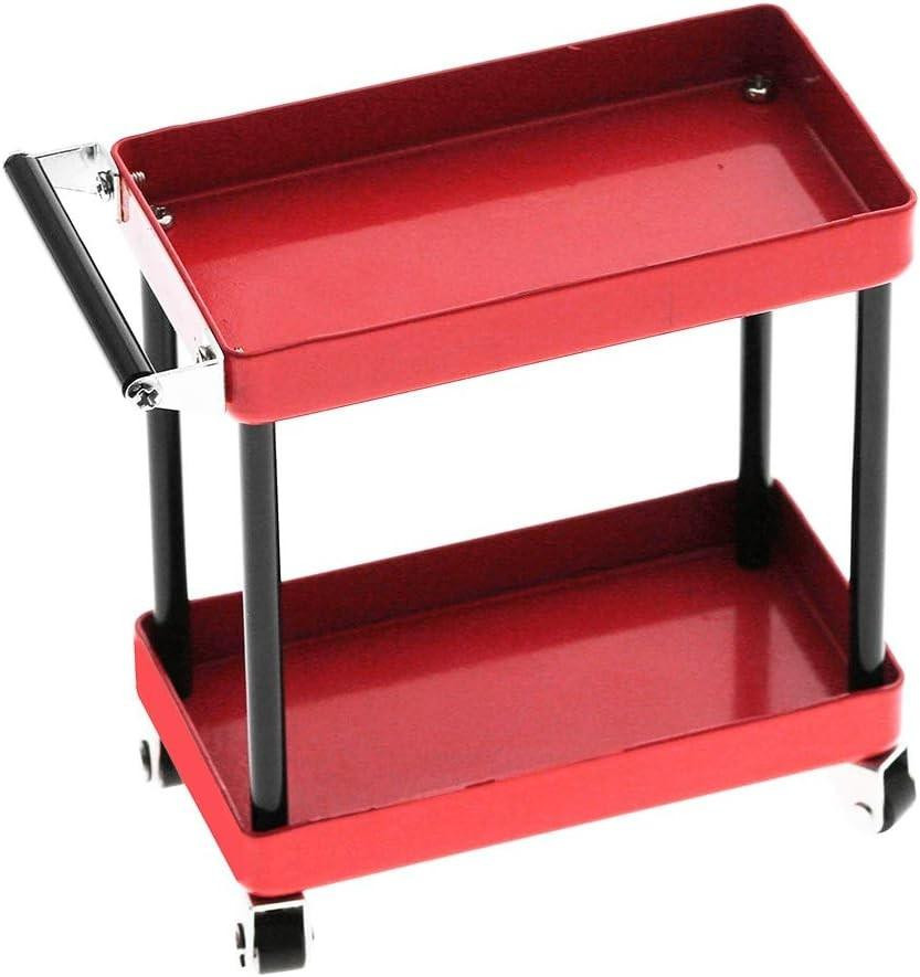 Merkloze mobiele gereedschapswagen met wielen en metalen constructie voor RC-accessoires