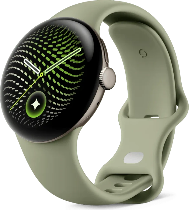 Google Pixel Watch 5 WiFi 41mm Satin Pyrite / Olive, GA11567-DE