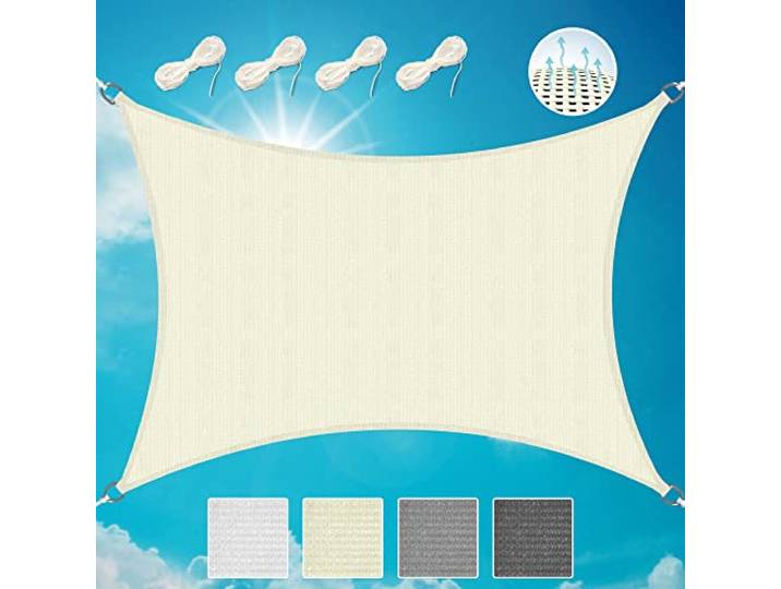 Sol Royal Sonnensegel rechteckig wasserdurchlässig HDPE atmungsaktiv