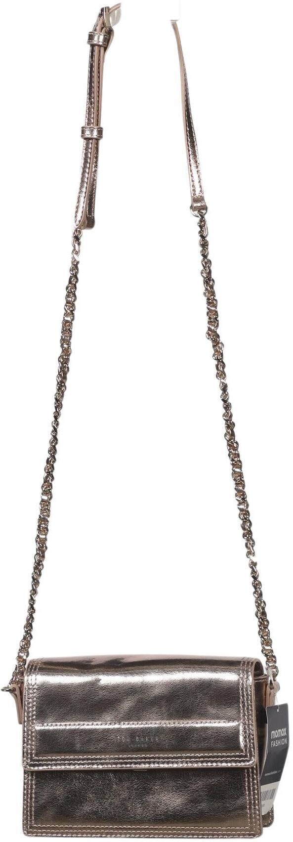 TED Baker Damen Handtasche klein Leder, Silber, Leder - Second Hand
