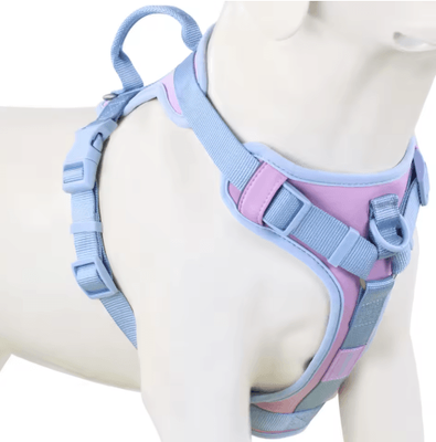 Inspire Picks ChocoLuxe Personalized No Pull Dog Harness For Small & Large Dogs cc Purple s