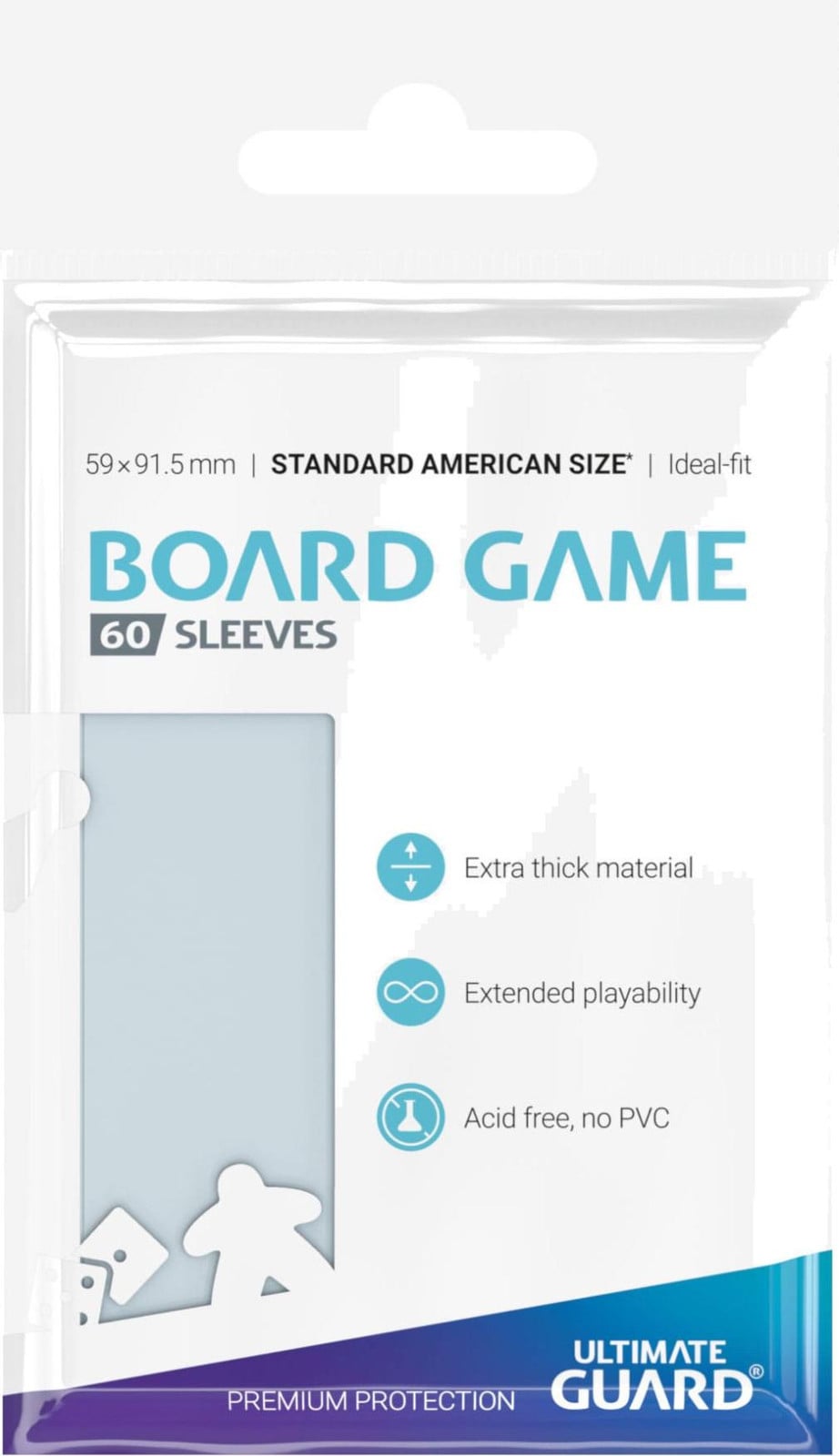 Ultimate Guard Premium Hoezen voor Bordspelkaarten Standaard Amerikaans (60)