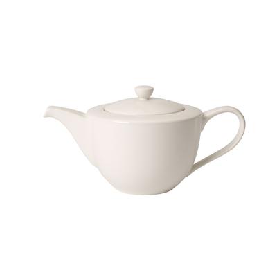 Teekanne VILLEROY & BOCH "Teekanne For Me 1,3 Liter weiß", weiß, Kannen