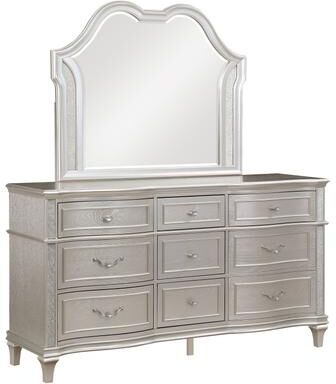 Coaster Evangeline 9-drawer Dresser Silver Oak