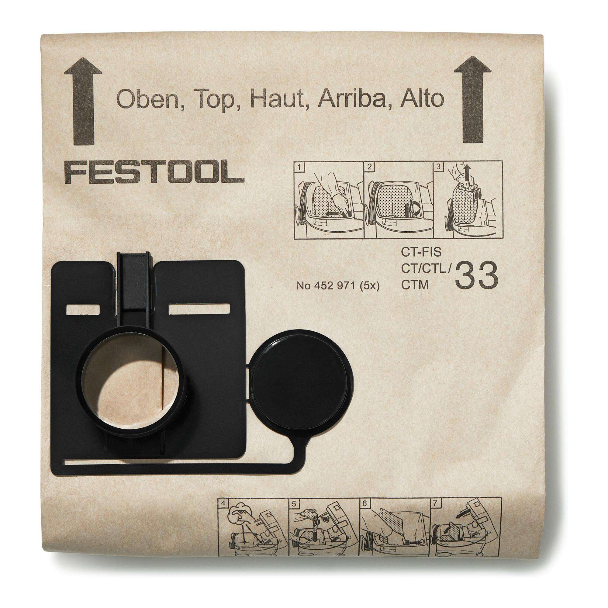 Festool FIS-CT 33 Filtersack für Absaugmobil CT 33 , 4014549309633 (452971)