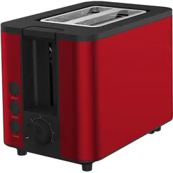 Grundig TA 8340, Toaster, Rot, Schwarz
