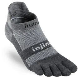 Injinji Unisex Run Lightweight No Show grau