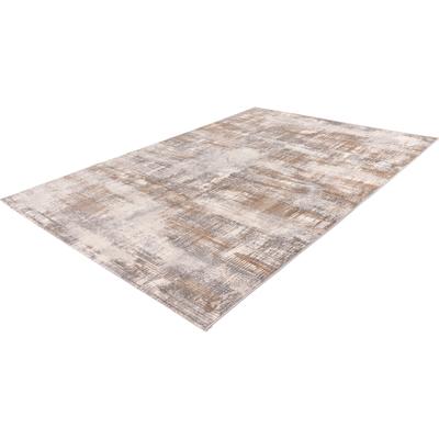 Teppich OBSESSION "My Salsa 691", grau (taupe), B:80cm H:8mm L:150cm, Polypropylen (PP), Teppiche, Teppich, Kurzflor, modernes Design, 3D-Effekt