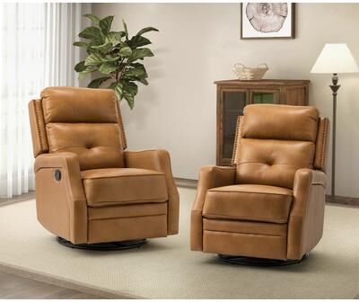 Art of Living Designs Beatriz Living Room Recliner Set Of 2 with Metal Base