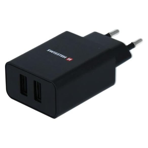 Swissten USB Ladegerät 2x USB QC 3.0 + USB, 23W (ECO PACK) (23 W, 2 Ports) (22060200ECO)