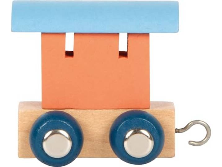 small foot lettertrein poolwagen, hout, kan afzonderlijk worden gecombineerd, om te versieren en cadeau te geven, 12567