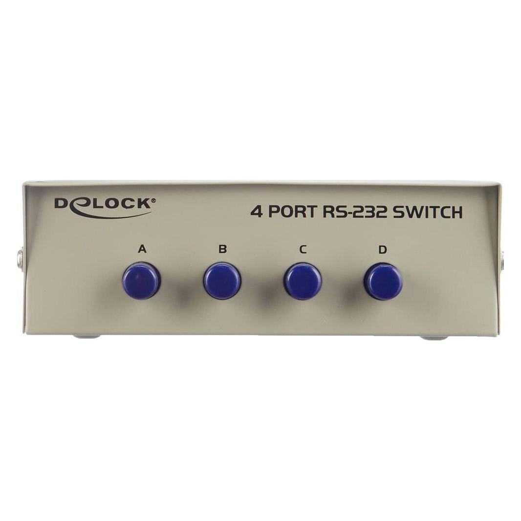 Delock DB9 Switchbox 4Port manuell (4 Ports) (87589)