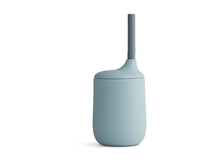 Liewood Gobelet avec paille Ellis 23 cl Sea blue-blue wave mix