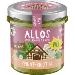 Allos Gemüse Käse Aufstrich Spinat-Ricotta bio