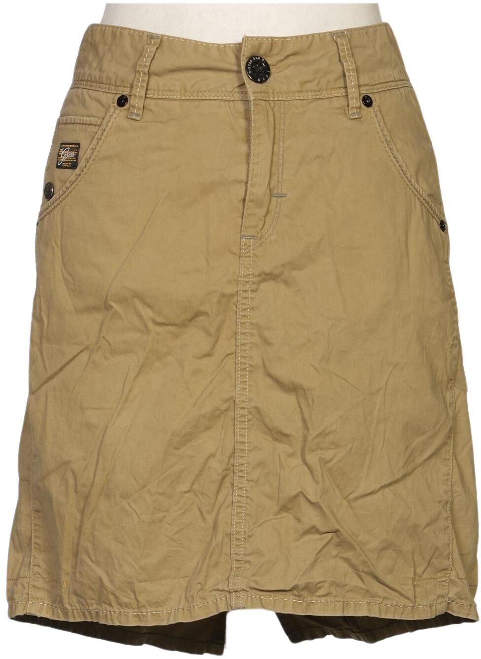 G Star RAW Damen Rock, Beige, Gr. W29, Baumwolle - Second Hand