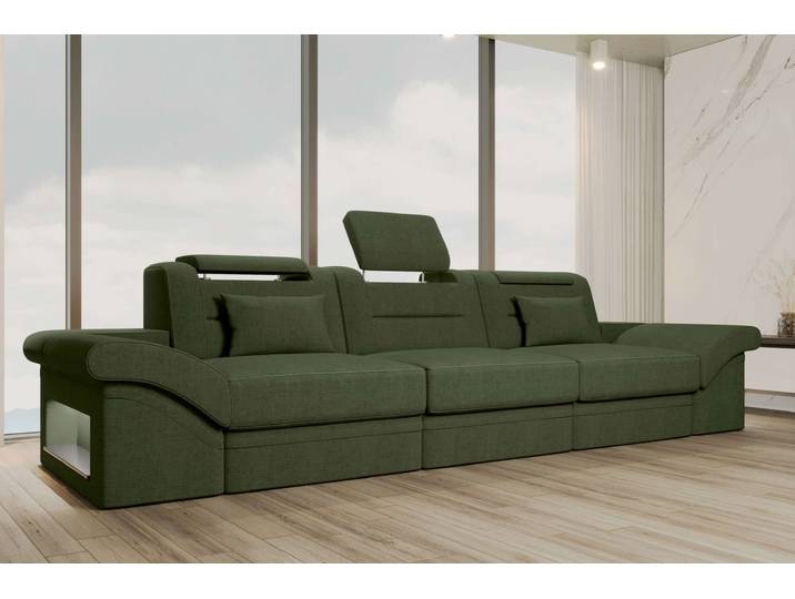Couch Monza 3 Sitzer Stoffsofa