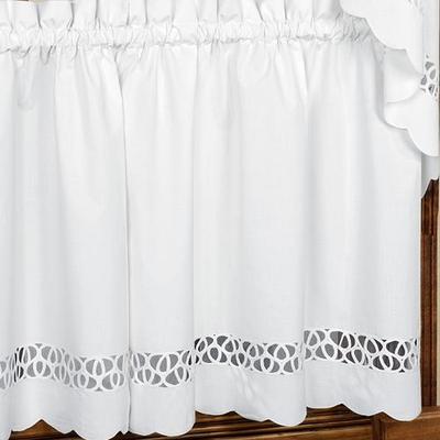 H.c. International, Inc. Hellina Tailored Tier Pair, 60 x 36, White