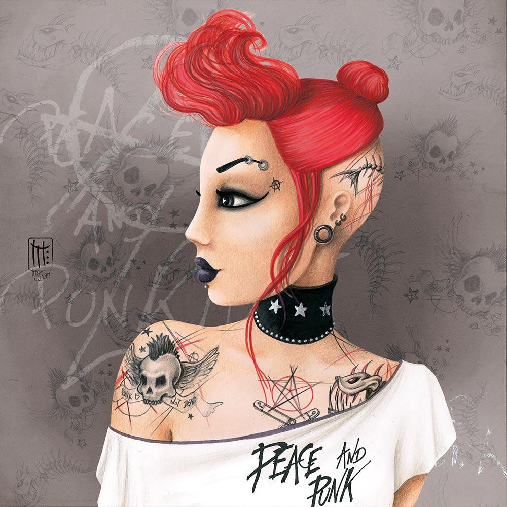 Grafika Puzzle Punk - 1000-delig kleurrijk puzzelspel