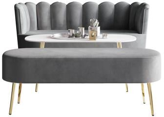 CraftPorch Luxurious Velvet Upholstered 3-piece Living Set