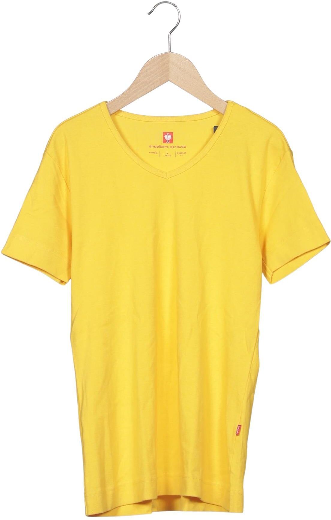 engelbert strauss Damen T-Shirt, Gelb, Gr. L, Baumwolle - Second Hand