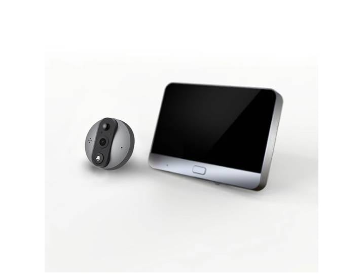 4.3 pouces 2MP Tuya APP WiFi sonnette visuelle porte judas vidéo oeil nuit PIR sécurité à domicile interphone sans fil pour IOS Android