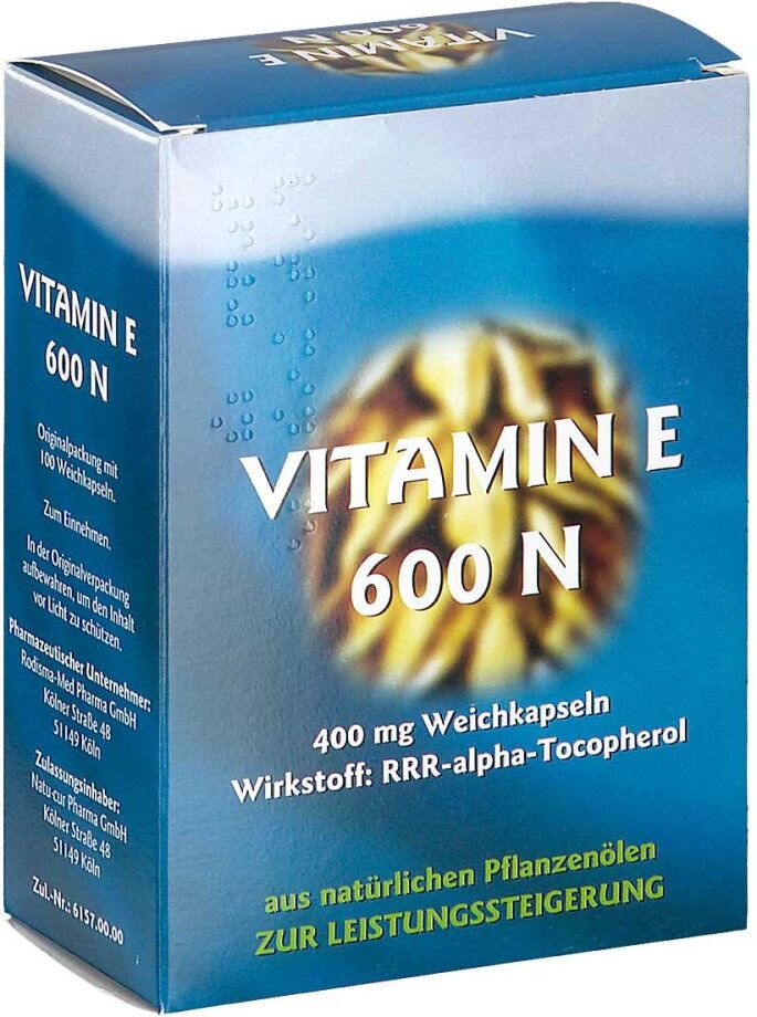 Vitamin E 600 N Weichkapseln 100stk