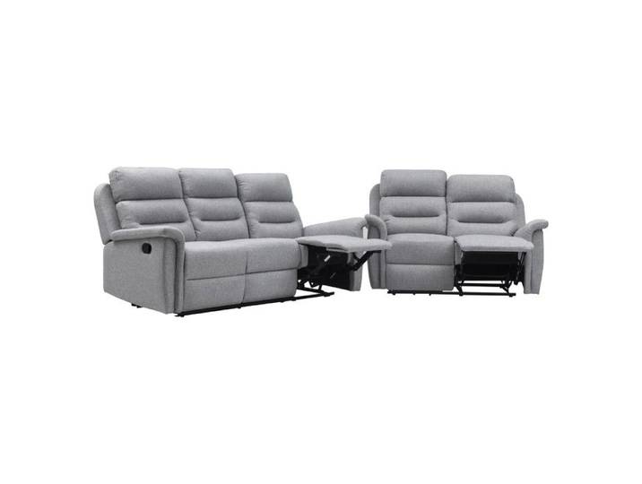 RELAXXO - Ensemble canapés relax manuels 3 + 2 places en tissu