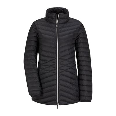 Steppjacke GOLDNER "Herbstjacke mit Daunen, Stehkragen", Damen, Gr. 42, schwarz, Obermaterial: 100% Polyamid PA., Modisch, Jacken Steppjacke, 2-Wege RV