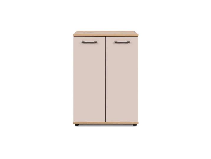 Calicosy Sideboard 2 Türen Eicheneffekt und Kaschmir 35/85,5/60 cm, Apfelbaumfarben, 35x85.5x60 cm, Kleinmöbel, Kommoden, Sideboards