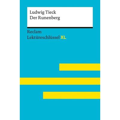 Der Runenberg von Ludwig Tieck, Taschenbuch von Ludwig Tieck,Wolfgang Pütz, Reclam, Philipp, 978-3-15-015558-5