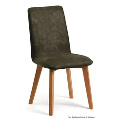 ESSZIMMERSTUHL (6er-Set) Darci 47x92x60 Eiche geölt/Khaki