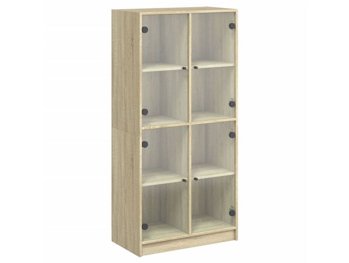 vidaXL Highboard Highboard mit Türen Sonoma-Eiche 68x37x142 cm Holzwerkstoff (1 St)