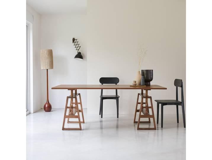 Esstisch aus massivem Teak im skandinavischen Design - Natur