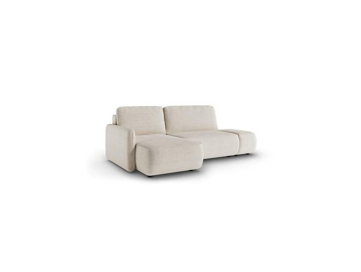 Furnisell Ecksofa mit Schlaffunktion Cremig, Beige, seitenverkehrt montierbar, 229x148 cm, Wohnzimmer, Sofas & Couches, Wohnlandschaften, Ecksofas