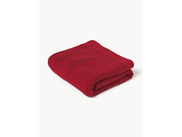 Plaid en coton avec motif hivernal Beryl