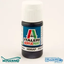 Italeri Acrylfarbe Schwarz glänzend 20ml 4695