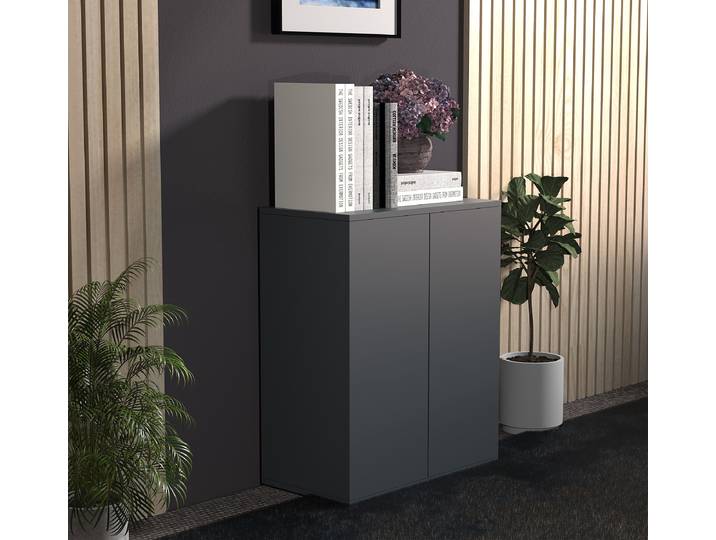 Commode Dalosa 73cm Gris/Anthracite