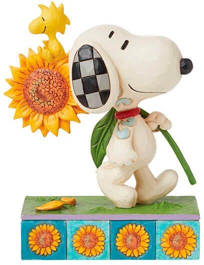 Peanuts by Jim Shore Snoopy & Woodstock with Sunflower Figurine
