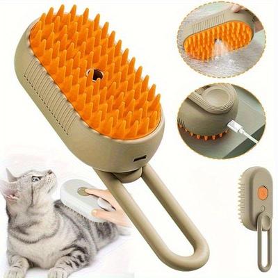 Happy Pet Pantry SteamGlow 3 In 1 Pet Grooming Brush For Cats & Dogs SteamGlow 3 In 1 Pet Grooming Brush For Cats & Dogs
