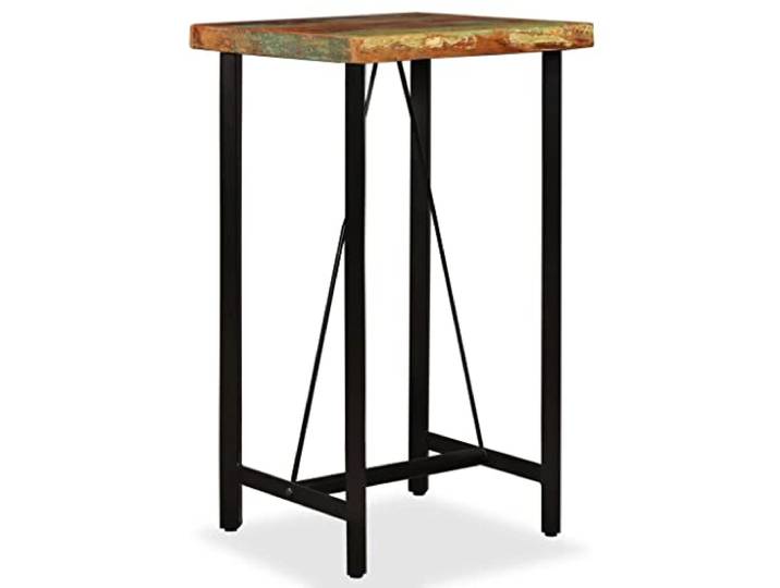 vidaXL Bartafel 60x60x107 cm massief gerecycled hout