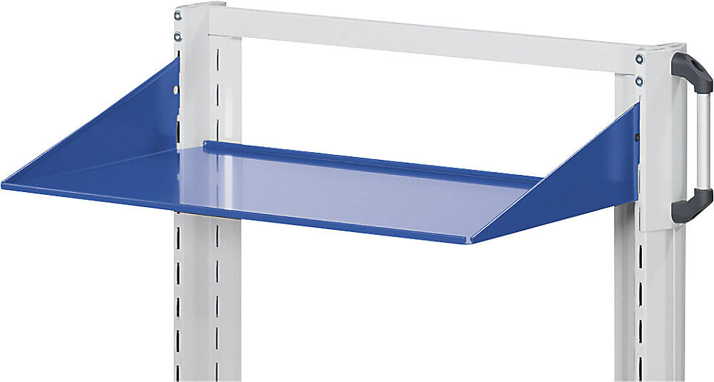 Ablageboden neigungsverstellbar, Einhängewinkel nach oben, Breite 800 mm, 763 x 160 mm, grau ANKE