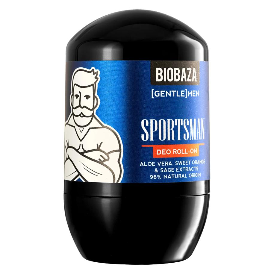 Biobaza Sportsman, Natürliche Inhaltsstoffe, Erfrischend, Orange & Salbei, Deodorant-Roll-On, Für (Roll-on, 50 ml) (74847704)