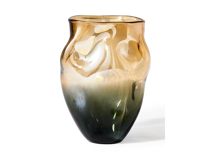 Grosse Design Vase „Collision“ Perlmutt Pols Potten