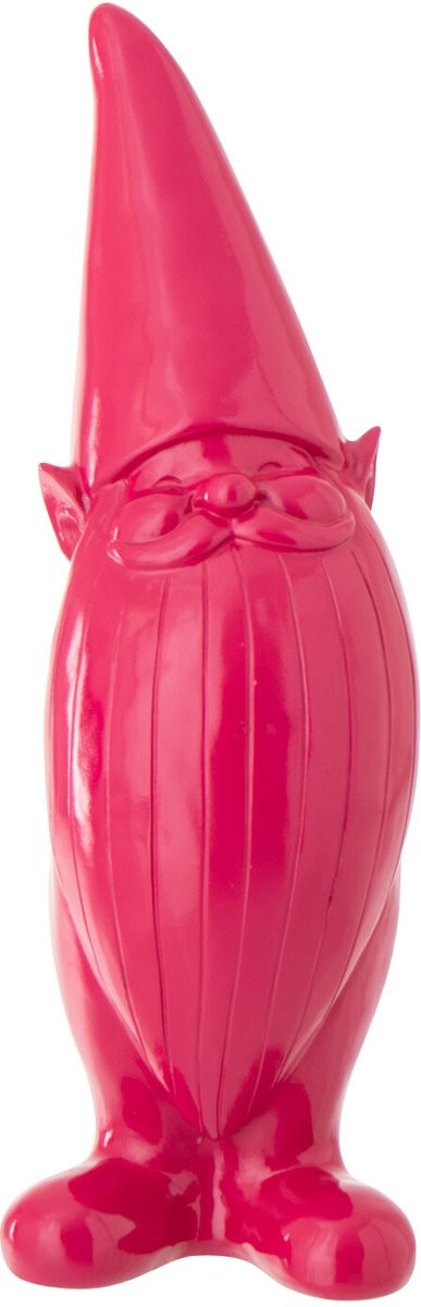 J-Line Decoratie Kabouter - Polyresin - Fuchsia - Small