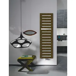 Zehnder Design-Heizkörper Metropolitan Bar elektrisch, Bronze, 1540 x 39 x 500 mm, 1500-Watt-Heizleistung